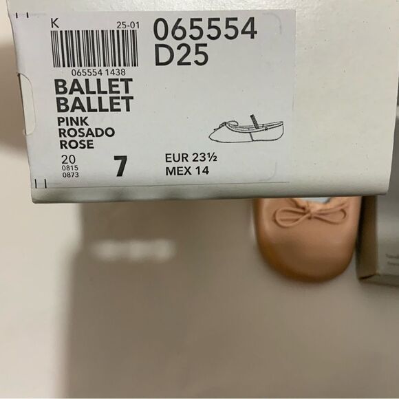 NEW ABT American Ballet Theatre SPOTLIGHTS BALLET SHOES SIZE 7 PINK LEATHER - Picture 2 of 4